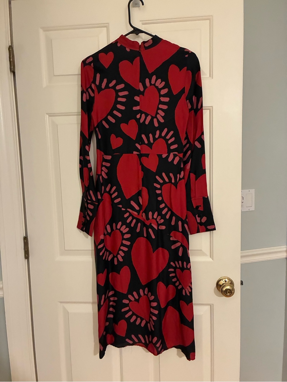 Farm Rio Hearts Midi Dress NWOT - Picture 3 of 5